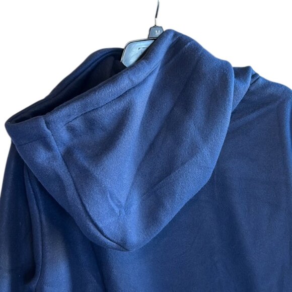 Lazer Lazer Men's Polar Fleece Navy Blue Pullover Hoodie, NWT! - Picture 6 of 6